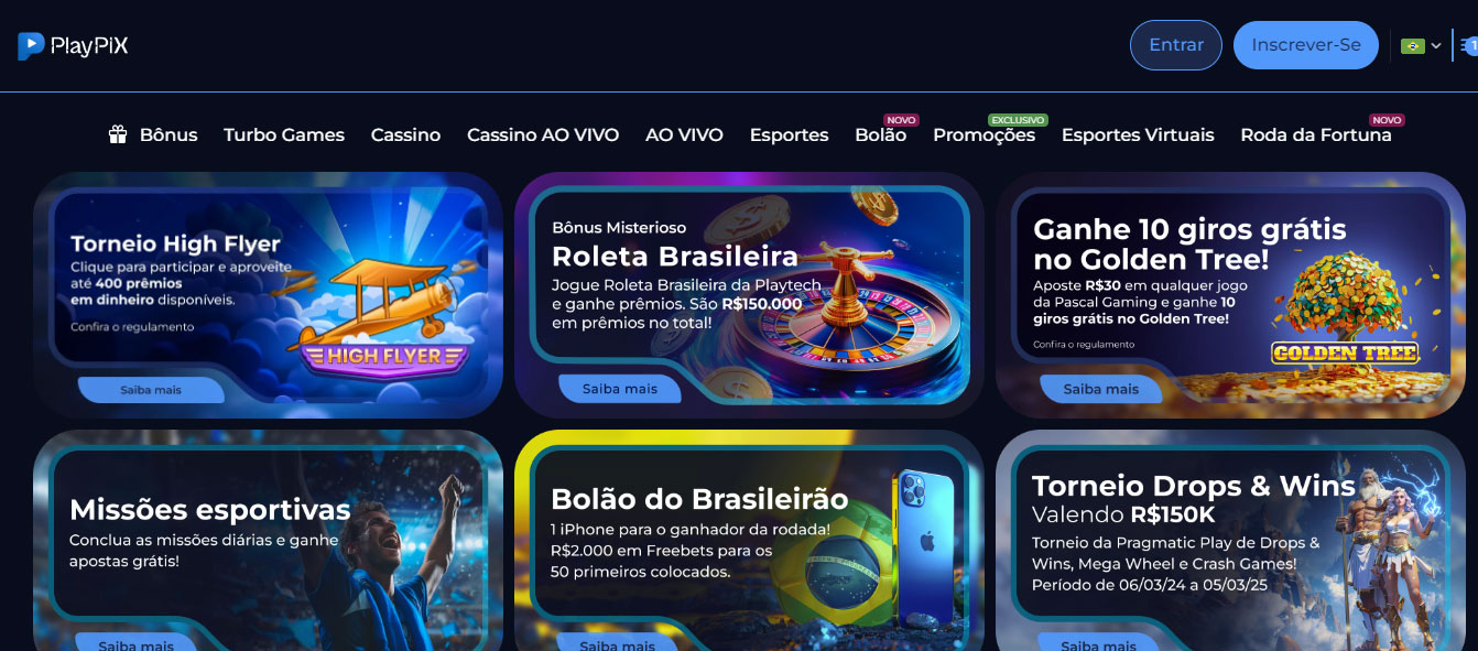 Bônus e Promoções PlayPIX